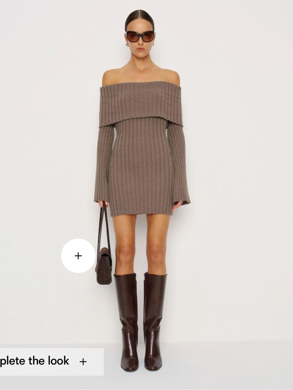 Reformation Lacey Cashmere Blend Sweater Dress
